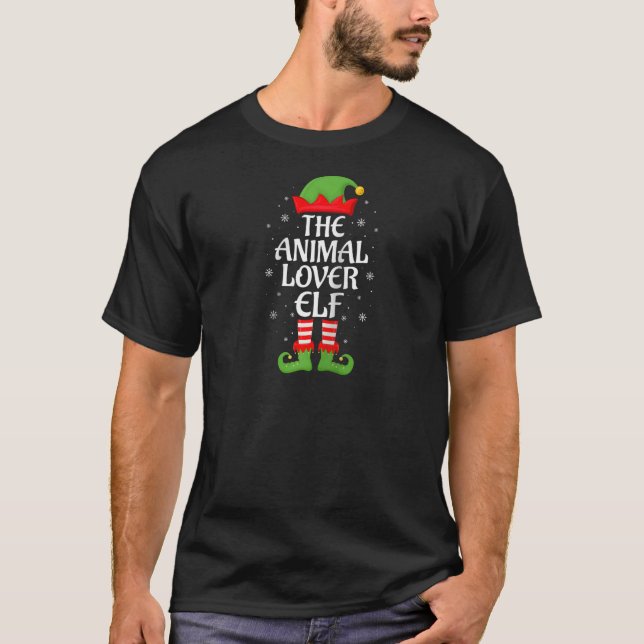 T-shirt Animal Lover Elf Xmas Family Matching Elf Squad Ch (Devant)
