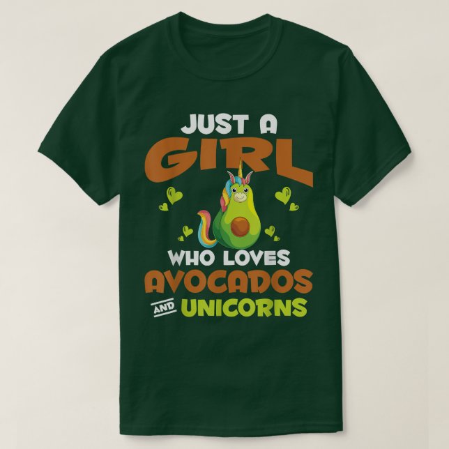 T-shirt Animal Magique Juste Une Fille Qui Aime Les Avocad (Design devant)