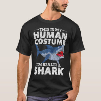 T-shirt Animal Marin C'est Mon Costume D'humain Je Suis Vr