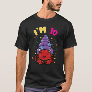T-shirt Animal marin Im 10 Crabe ermite 10e anniversaire