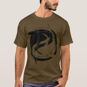 T-shirt Animal marin Ying Yang Requin