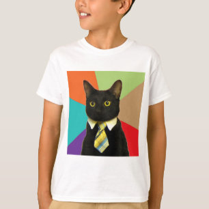 T-shirt Animal Meme de conseil de chat d'affaires