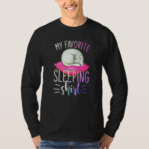 T-shirt Animal mignon animal animal couché tardif Sleepy S