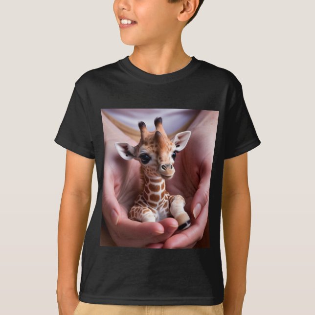 T-shirt animal mignon bébé pour enfants (Devant)