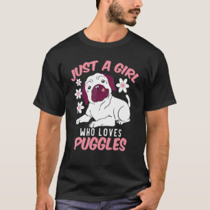 T-shirt Animal Mignon Chien Femmes Juste Une Fille Qui Ai