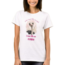 T-shirt animal mignon, Tee drôle d'autruche
