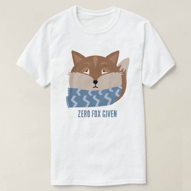 T-shirt animal mignon 'Zero Fox Donné' (Design devant)