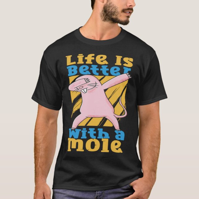 T-shirt Animal Mole Avec Mole (Devant)