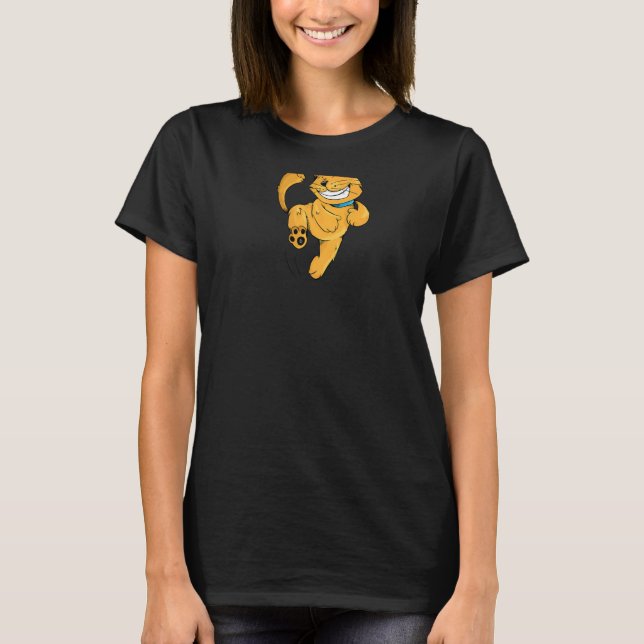 T-shirt Animal Nice Chat Heureux Et Excité (Devant)