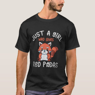 T-shirt Animal Panda Ours Bambou Panda Rouge