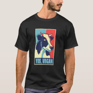 T-shirt Animal Poulet Cochon Vache Oui Végétalien Végéta