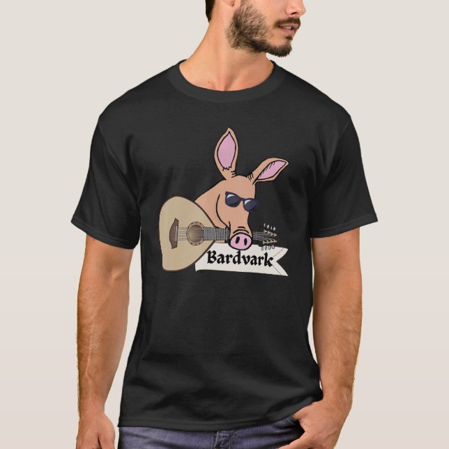 T-shirt Animal Pun Bardvark Pour Aardvark Et Bards (Devant)