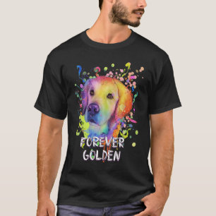 T-shirt Animal Pun Doré Pour Toujours Retriever Doré Anima