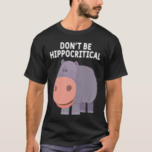 T-shirt Animal Pun Hippopotames Graphisme Pas Hipporitique