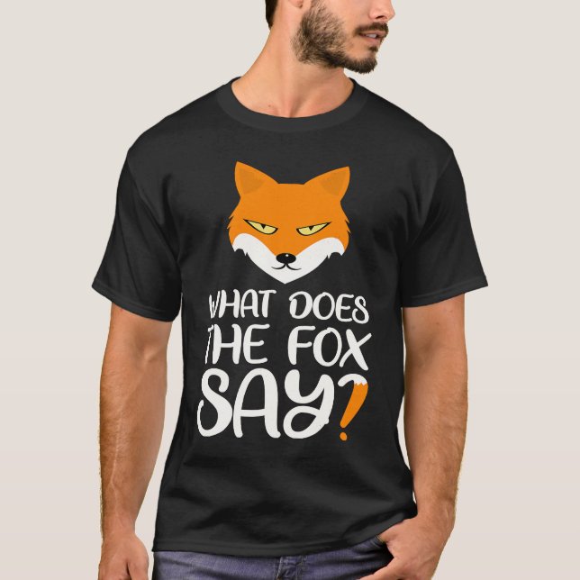 T-shirt Animal Qu'est-ce que le Fox dit Foxes Meme (Devant)