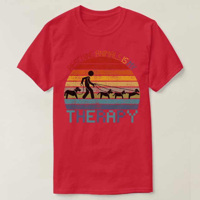 T-shirt Animal Rescue Animals Animal Control Work (Design devant)