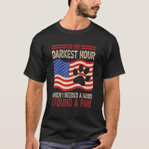 T-shirt Animal Rescue in My Darkest Hour I Found A Paw Ani