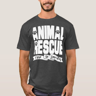 T-shirt Animal Rescue Outfit Volontaire Refuge Personnel A