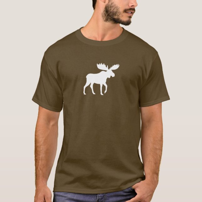 T-shirt Animal sauvage d'orignaux de faune blanche de la (Devant)