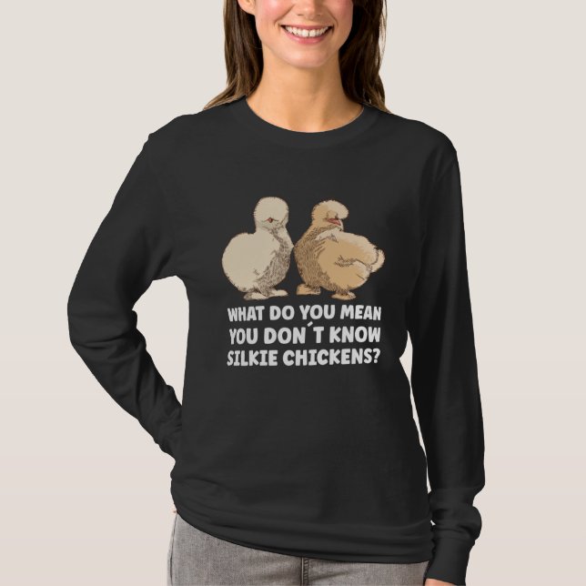 T-shirt Animal Silkie Chicken Mom Chinese Silk Chicken (Devant)