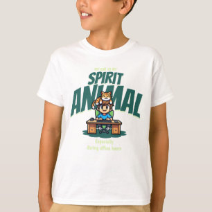 T-shirt Animal spirituel Chat Art drôle mignon