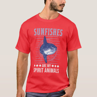 T-shirt Animal spirituel Poisson lune Mola amis