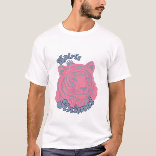 T-shirt Animal Spirituel Tigre : Style Rétro Vintage