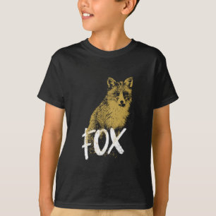 T-shirt Animal totem chaman Fox, deux côtés imprimer