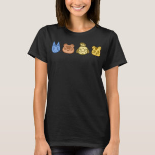 T-shirt Animal Traversant Colorful Group Big Face Avant Et