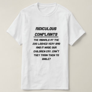 T-shirt Animal triste de plaintes ridicules au zoo
