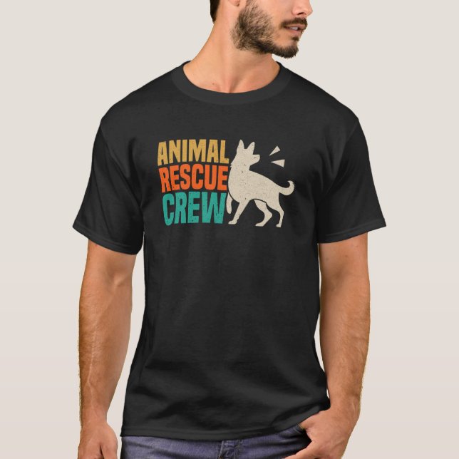 T-shirt Animals Over People Animal Activist Rescue Conserv (Devant)