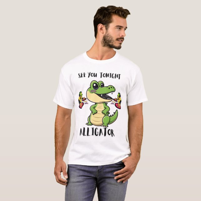 T-shirt Animals Party Alligator (Devant entier)