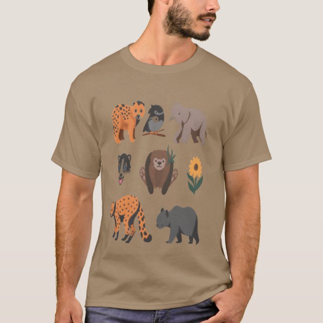 T-shirt Animals that do not deserve to go etinct girl (Devant)