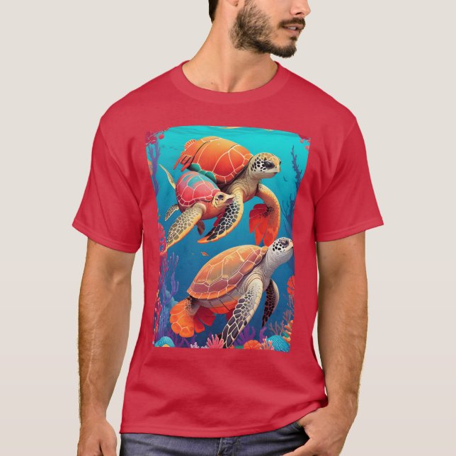 T-shirt Animalurtle Garçon de compagnie (Devant)