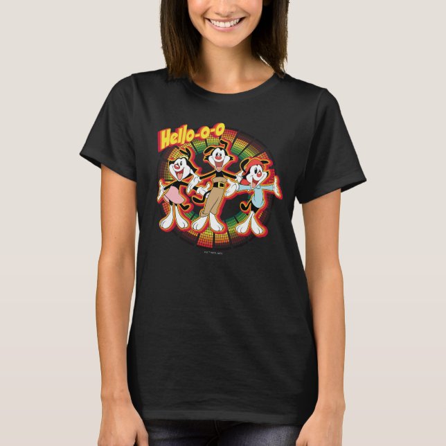 T-shirt Animaniacs | Hello-o Retro Equalizer Graphic (Devant)