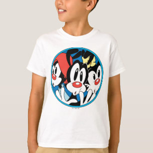 T-shirt Animaniacs   Warner Siblings Circle Graphic