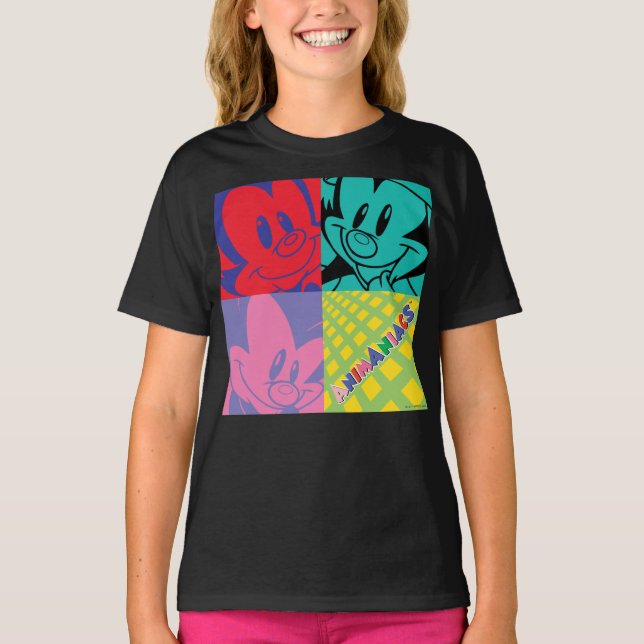 T-shirt Animaniacs | Warner Siblings Pop Art Graphic (Devant)