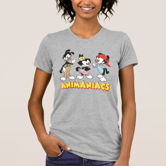 T-shirt Animaniacs | Yakko, Dot et Wakko debout (Devant)