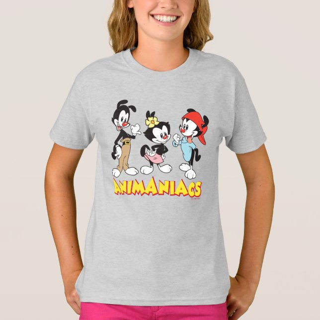 T-shirt Animaniacs | Yakko, Dot et Wakko debout (Devant)