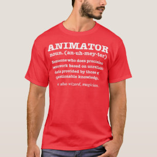 T-shirt Animateur Définition Animateur Animation amusante