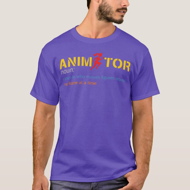 T-shirt Animation Animator Un reclus qui bouge garçon (Devant)