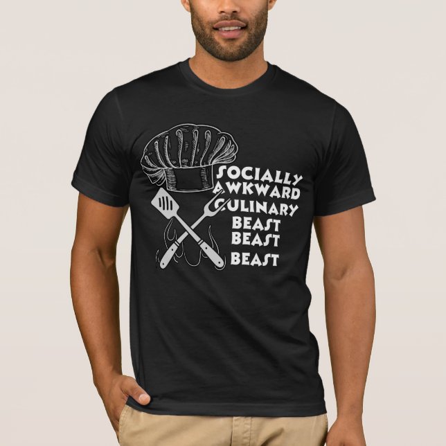 T-shirt Animation culinaire socialement maladroite Bête Dr (Devant)