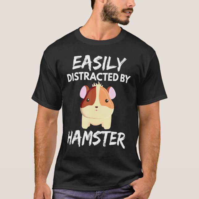 T-shirt Animau de hamster facilement distrait (Devant)