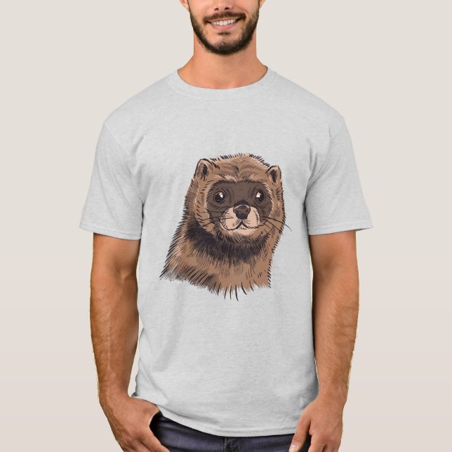 T-shirt Animau de vison (Devant)