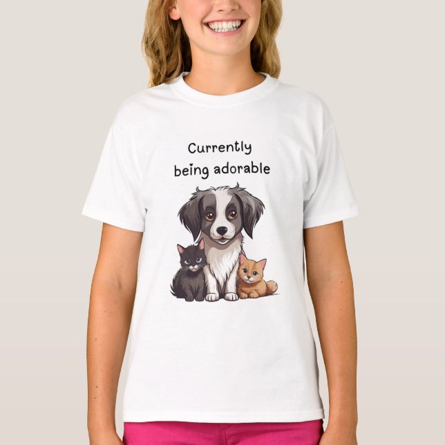 T-shirt Animaux adorables  (Devant)
