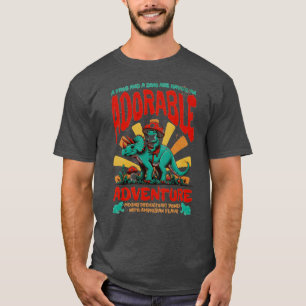 T-shirt Animaux adorables et funky Grenouille et Dino amis