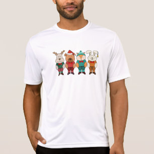 T-shirt Animaux adorables prêts pour l'hiver