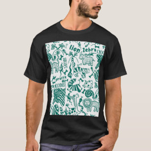 T-shirt Animaux africains : divers motifs sans couture.