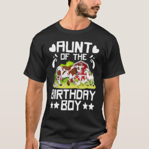 T-shirt Animaux Agricoles Correspondant À La Tante Thème D
