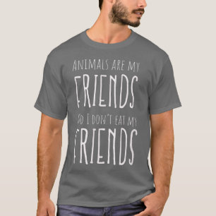 T-shirt Animaux Amis Vegan Végétarien
